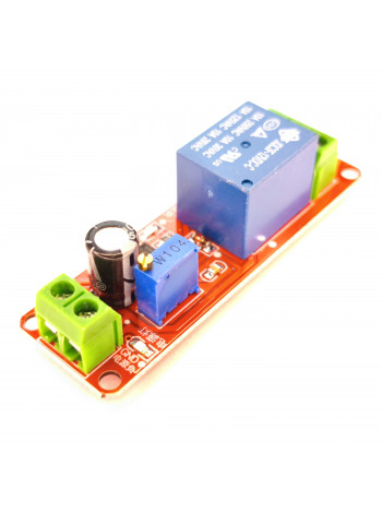 Модуль реле задержки включения на  микросхеме NE555 (12В)