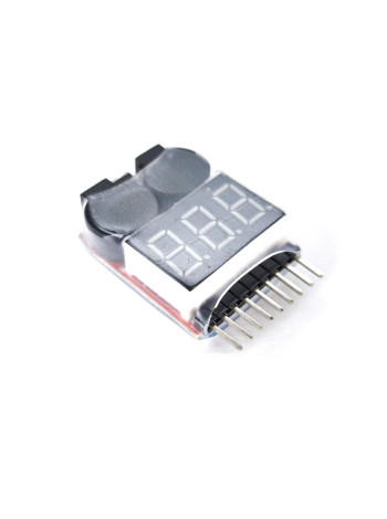 Тестер-индикатор напряжения LiPo аккумуляторов 1-8S с сигнализацией (RC Buzzer)