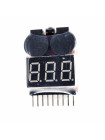 Тестер-индикатор напряжения LiPo аккумуляторов 1-8S с сигнализацией (RC Buzzer)