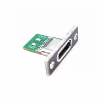 Разъем USB Type-C Female на плате (встраиваемый, с контактами и креплением)