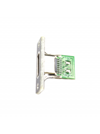 Разъем USB Type-C Female на плате (встраиваемый, с контактами и креплением)