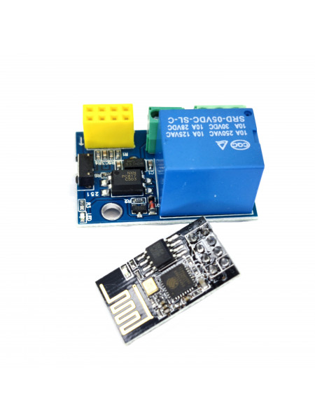 Модуль WI-FI реле на 1 канал ESP8266 и контроллер ESP-01S