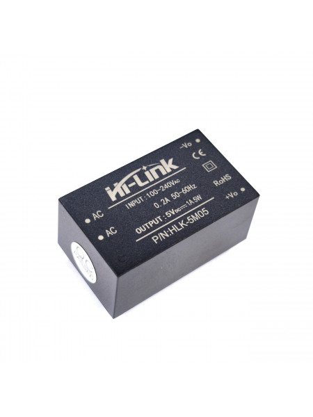 Источник питания AC-DC 220В в 5В (Hi-Link HLK-5M05)