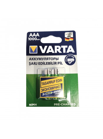Аккумуляторы Varta AAA 1000мАч (2шт)