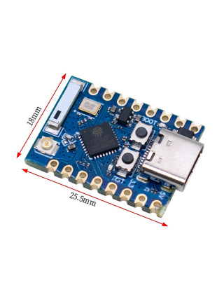 Плата ESP32-C3 Super Mini Pro с Wi-Fi, bluetooth 5.0 и керамической антенной
