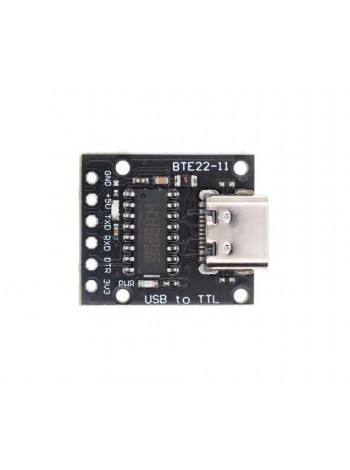 Конвертер USB to TTL на базе чипа CH340C (вход USB Type-C)