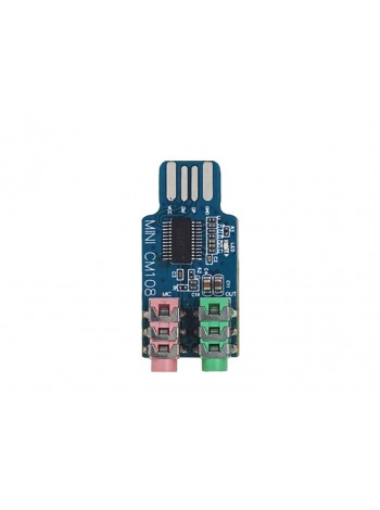 Компактная внешняя звуковая карта USB на CM108 Mini (микросхема TSOP24)