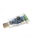 Конвертер USB - RS485 на FT232RNL с изоляцией в прозрачном корпусе