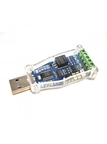 Конвертер USB - RS485 на FT232RNL с изоляцией в прозрачном корпусе