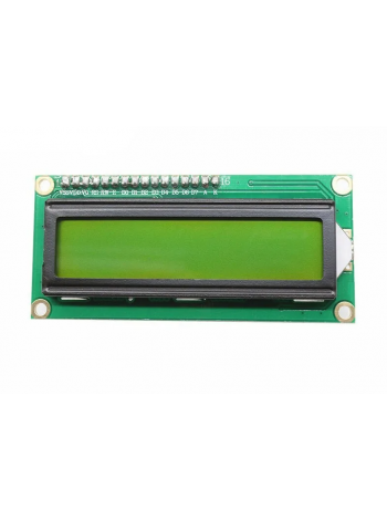 LCD дисплей 1602, HD44780, 16 символов, 2 строки, зеленый (без i2c переходника)