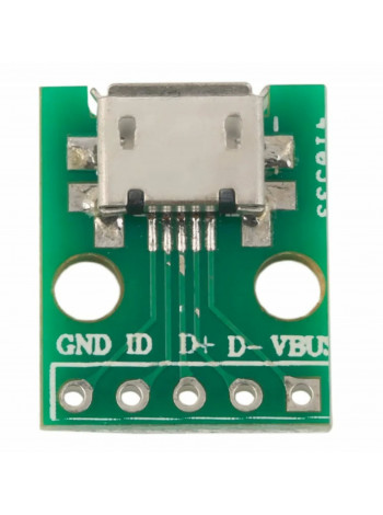 MicroUSB DIP адаптер (разъем на плате)