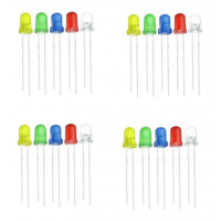 Набор светодиодов 3мм разных цветов (20шт)