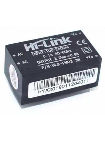 Источник питания AC-DC 220В в 3,3В (Hi-Link HLK-PM03)