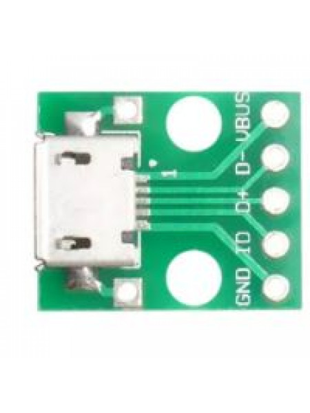 MicroUSB DIP адаптер (разъем на плате)