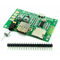 Модуль MP3 Bluetooth UART плеера BT201, c поддержкой USB Flash и MicroSD