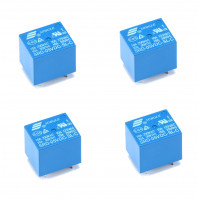 Электромагнитное реле 5В 10А (SRD-05VDC-SL-C) 4шт